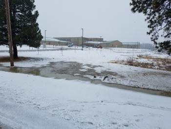 CCC-L building in snow