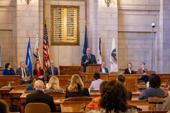 NDCS Director Rob Jeffreys shares about Reentry 2030 goals, which are centered around reentry success, education, employment, collaboration and supportive resources.