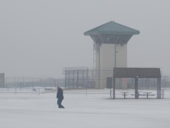 TSCI teammate walking in snow