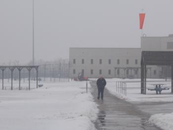 TSCI teammate walking in cold weather